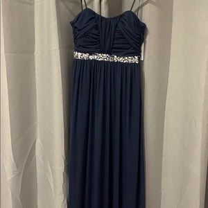 Navy bridesmaid formal dress